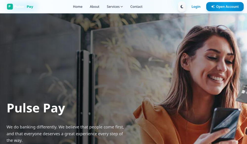 Pulse Pay — Modern template